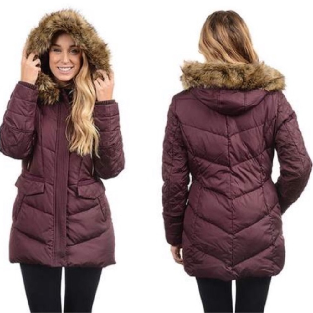 Kensie Quilted Puffer Down Coat
